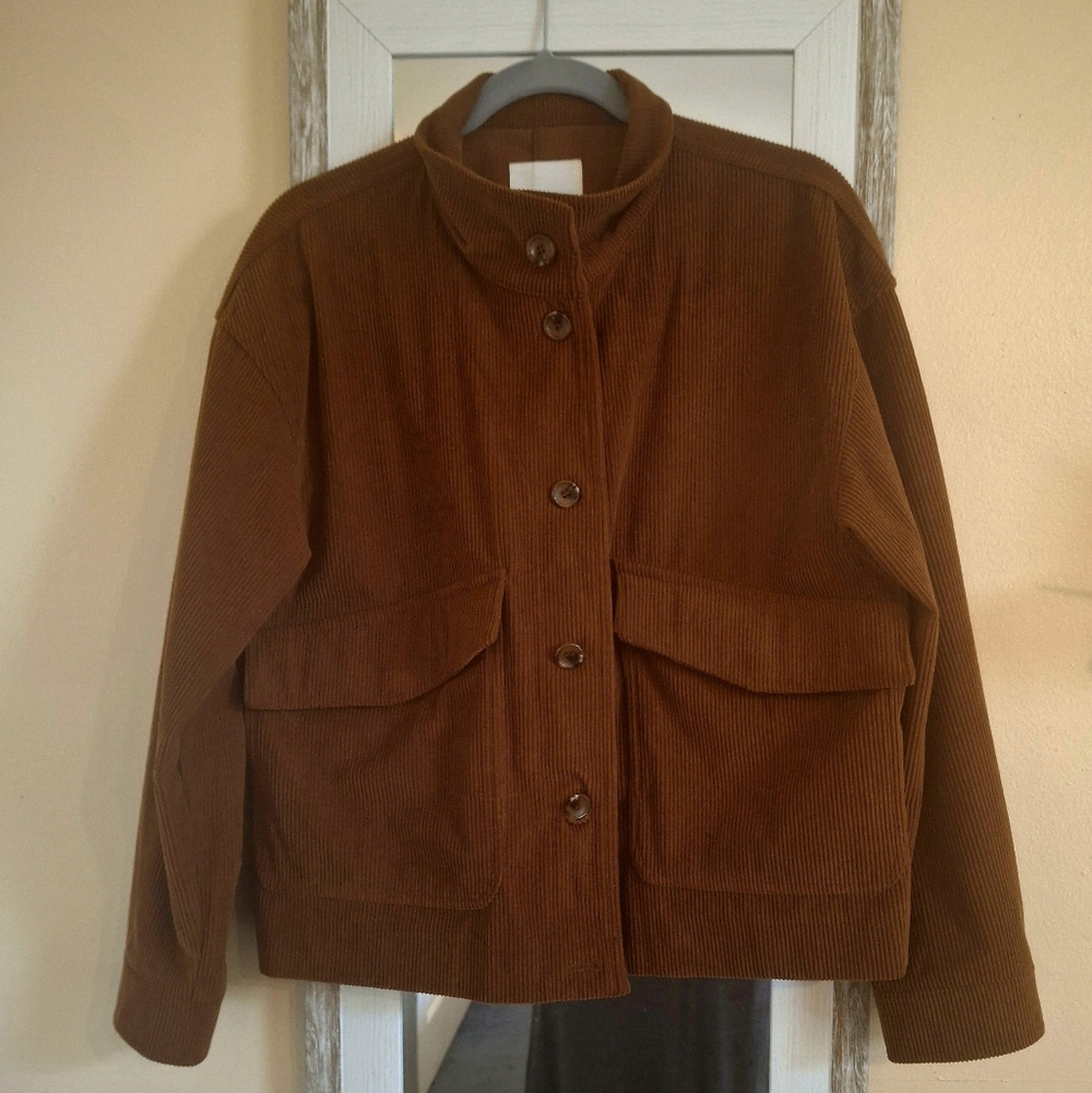 Avec Les Filles Tan Corduroy Jacket